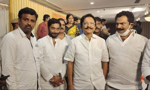 Baddam Prem Maheshwar Reddy with senior party leaders