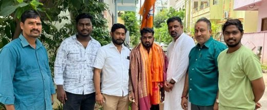 Baddam Prem Maheshwar Reddy with senior party leaders